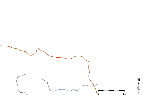 Roads and rivers around Chirere