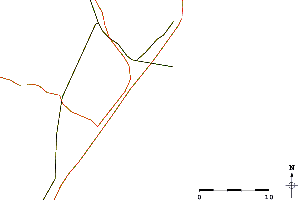 Roads and rivers around Chodes