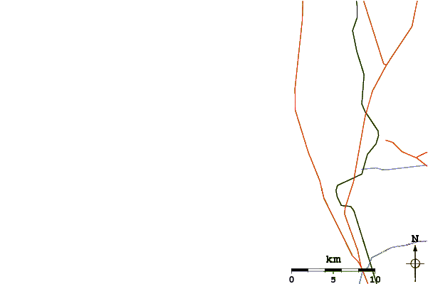 Roads and rivers around Choralillo