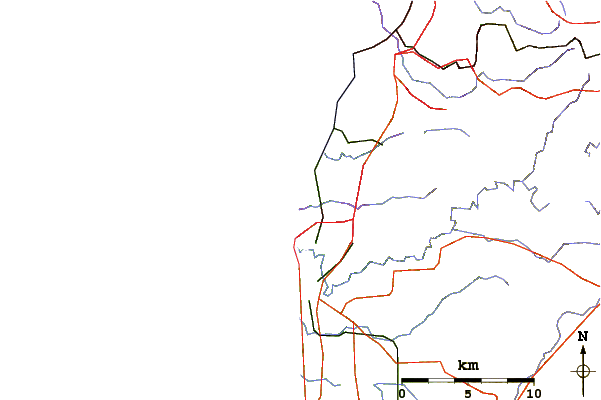 Roads and rivers around Christies Reef