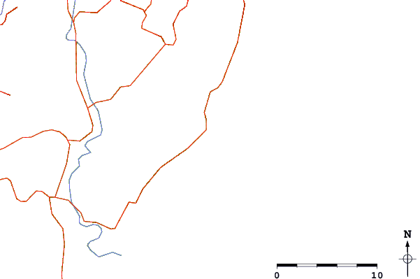 Roads and rivers around Christmas Bay