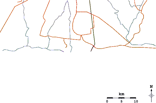 Roads and rivers around Chulamar