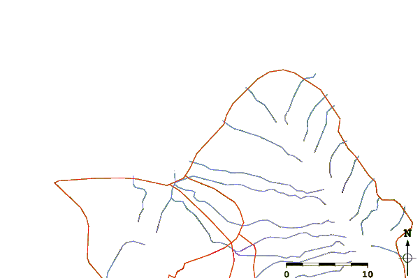 Roads and rivers around Chuns Reef