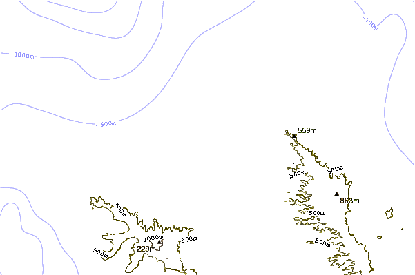 Shoreline around Chuns and Jocks Reefs