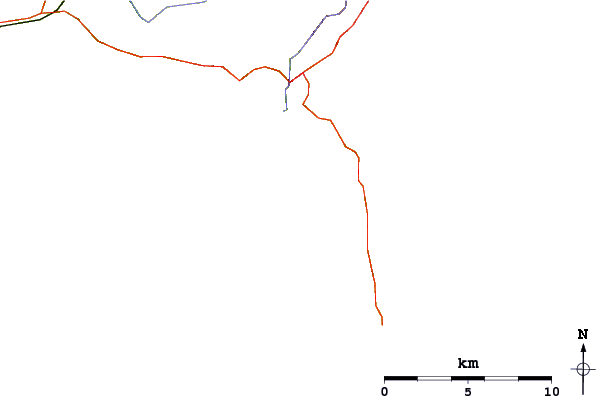Roads and rivers around Church Cove