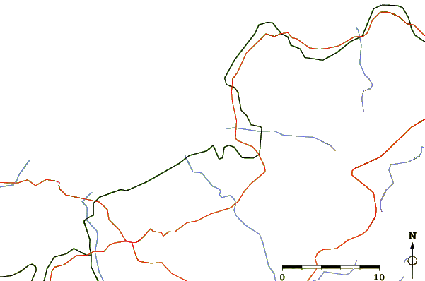 Roads and rivers around Ciammarita