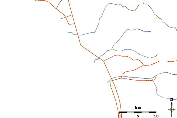 Roads and rivers around Cielito Lindo