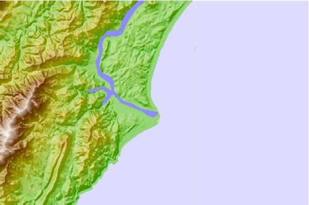 Surf spots located close to Clarence River