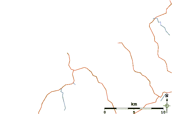 Roads and rivers around Cliff Beach (Lewis)