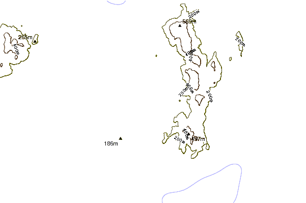 Shoreline around Cloudy Bay
