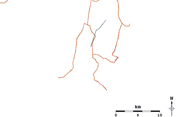 Roads and rivers around Cloudy Bay