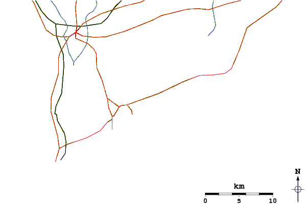Roads and rivers around Club del la Playa