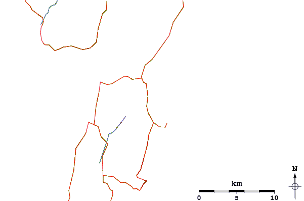 Roads and rivers around Coal Point