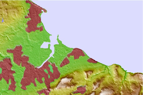 Surf breaks located close to Coatham Sands