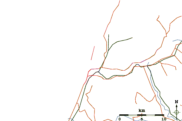 Roads and rivers around Cobden Beach