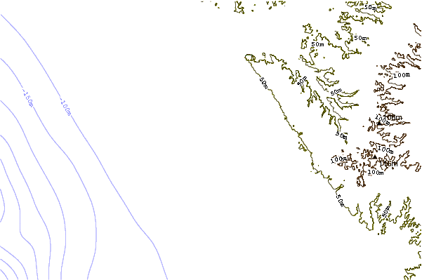 Shoreline around Coccia de Morto