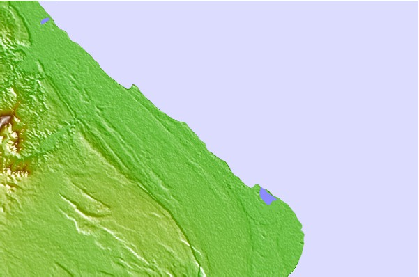 Surf spots located close to Coco Nuts (Arena Blanca Reef)