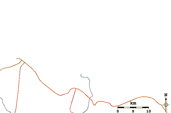 Roads and rivers around Cocoa das Lavadeiras
