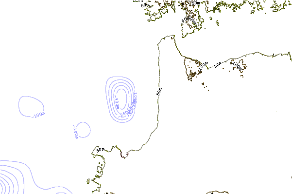Shoreline around Colan