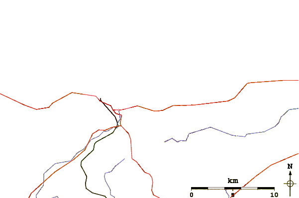Roads and rivers around Collignon