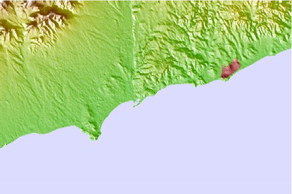 Surf spots located close to Comandancia