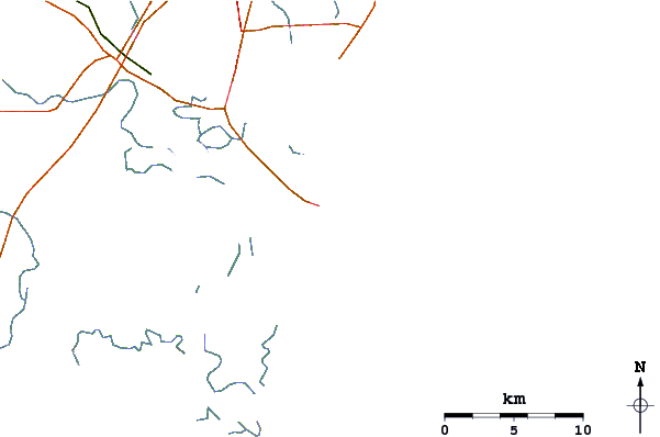 Roads and rivers around Comfort Inn/Jeckyll Island
