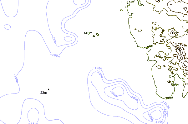Shoreline around Conchitas