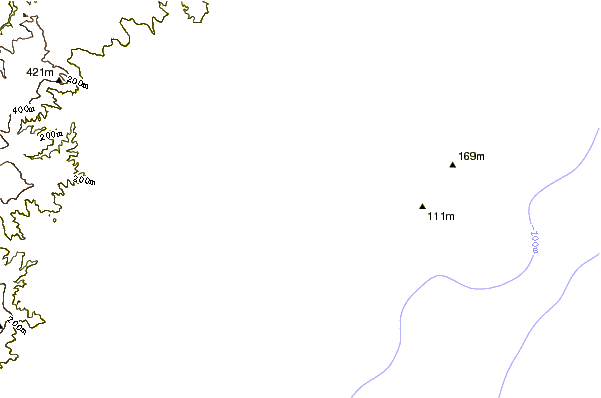 Shoreline around Coneeleys Reef