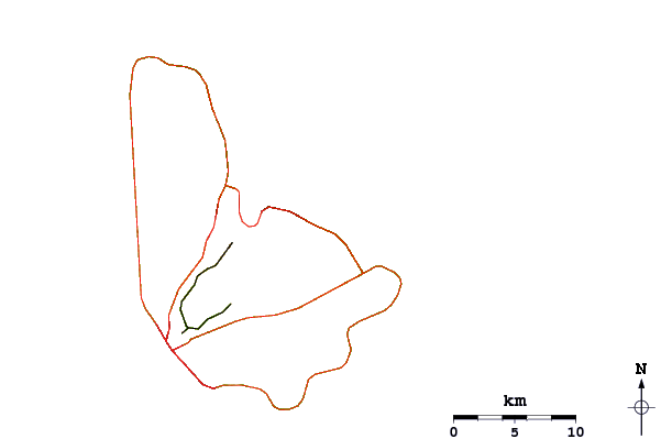 Roads and rivers around Congor BAY