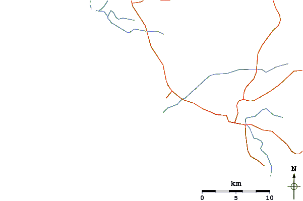 Roads and rivers around Conil