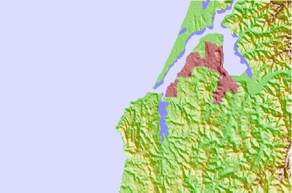 Surf spots located close to Coos Bay Bastendorf Beach