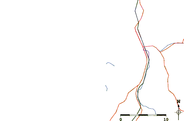 Roads and rivers around Coos Bay Bastendorf Beach
