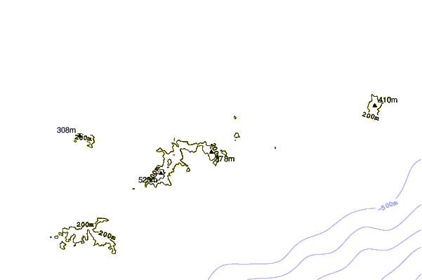 Shoreline around Cooten Bay