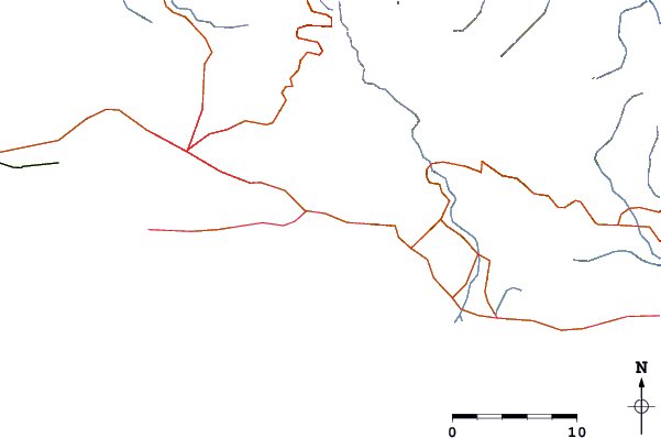 Roads and rivers around Copa (Bull Bay)