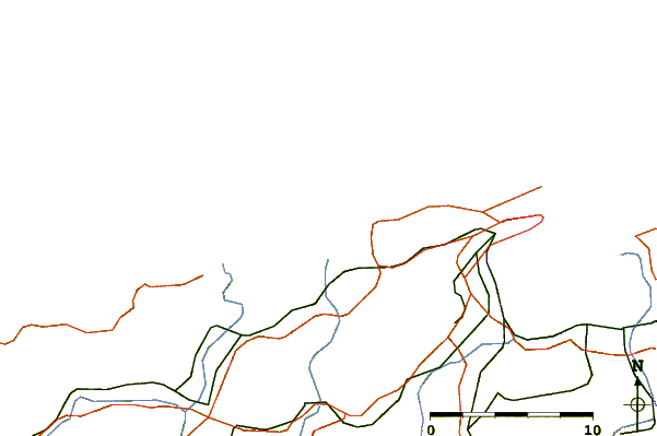 Roads and rivers around Copacabana