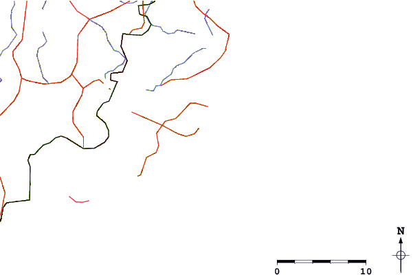 Roads and rivers around Copacobana Point