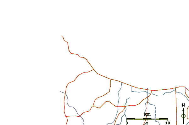 Roads and rivers around Copeys Left