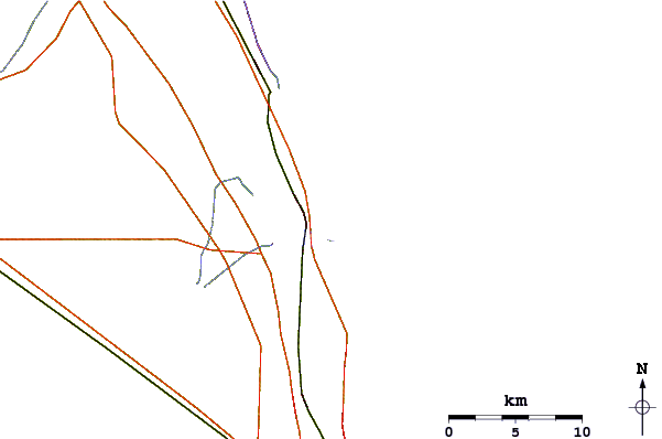 Roads and rivers around Coral Cove