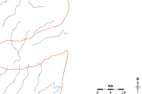 Roads and rivers around Corals