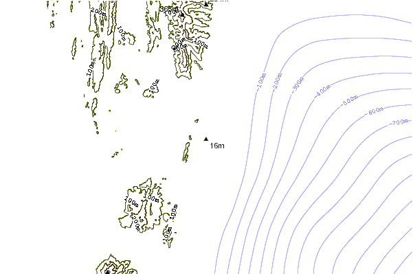 Shoreline around Corbyns Cove