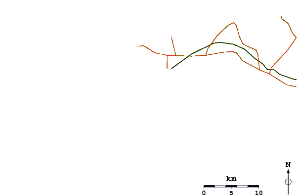 Roads and rivers around Corniche Ouest