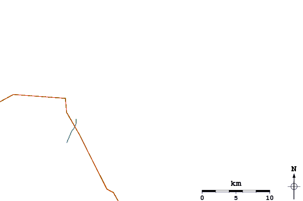 Roads and rivers around Corolla Lighthouse