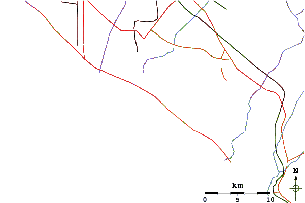Roads and rivers around Corona Del Mar Jetty