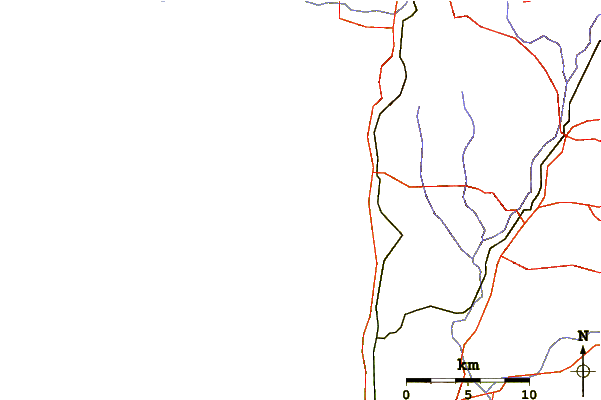 Roads and rivers around Coronation Beach