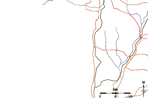 Roads and rivers around Coronation Beach