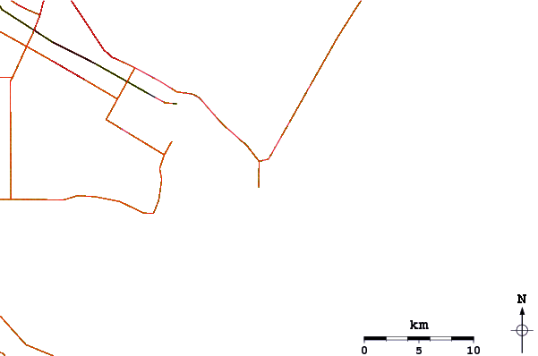 Roads and rivers around Corpus Christi
