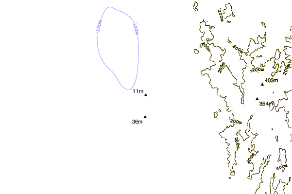 Shoreline around Cortegaca