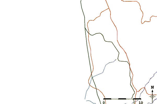Roads and rivers around Cortegaca
