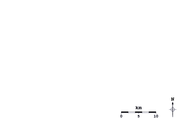Roads and rivers around Corvette