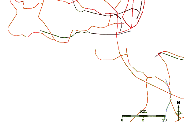 Roads and rivers around Costa da Caparica